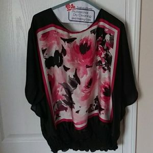 XL black semi sheer Alyx blouse 🍾